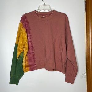 NWT VLVT Velvet Womens Tops Top Sweatshirt True04 Cotton Tie Dye S SMALL